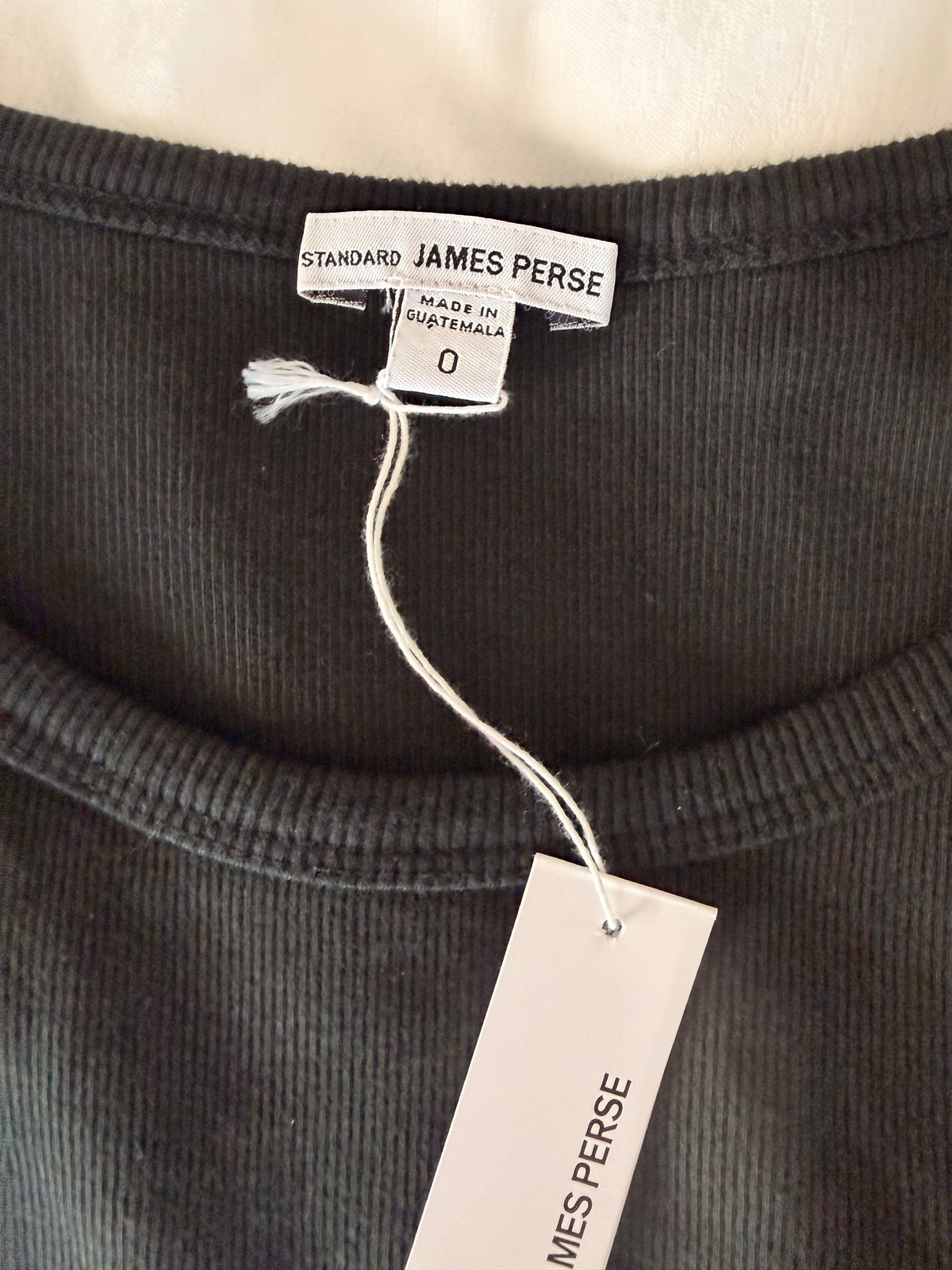 James Perse Ribbed Black Tank Top Size 0 - Image 4