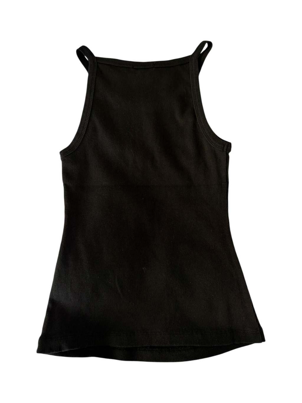 James Perse Ribbed Black Tank Top Size 0 - Image 3