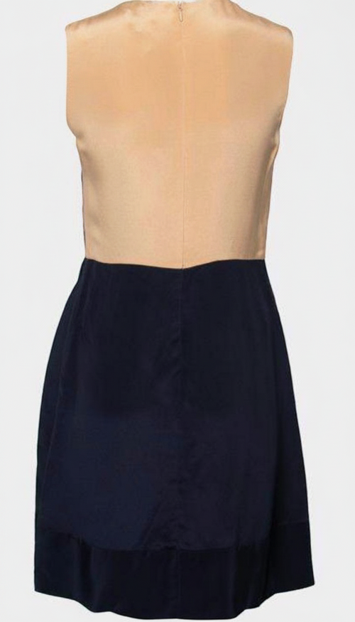 3.1 Phillip Lim Navy Colorblock Fit-and-Flare Dress - 4 - Image 2