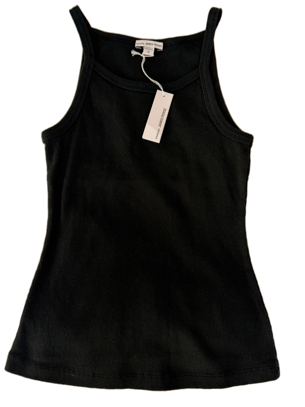 James Perse Ribbed Black Tank Top Size 0 - Image 1