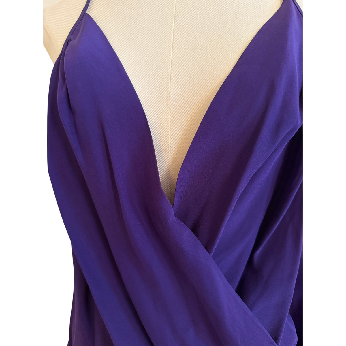 Amanda Uprichard Purple Halter Blouse M