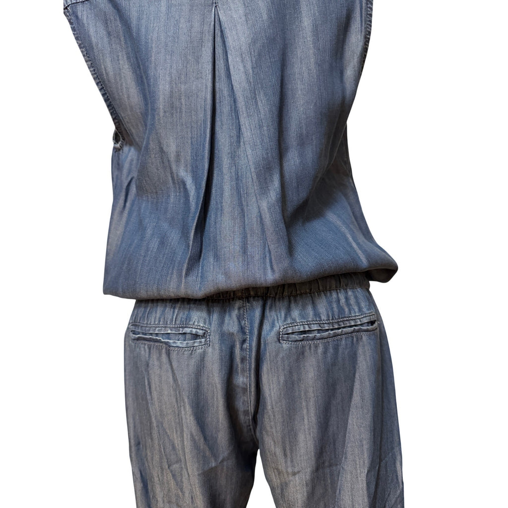 Joie Light Blue Lyocell Denim Jumpsuit - Small