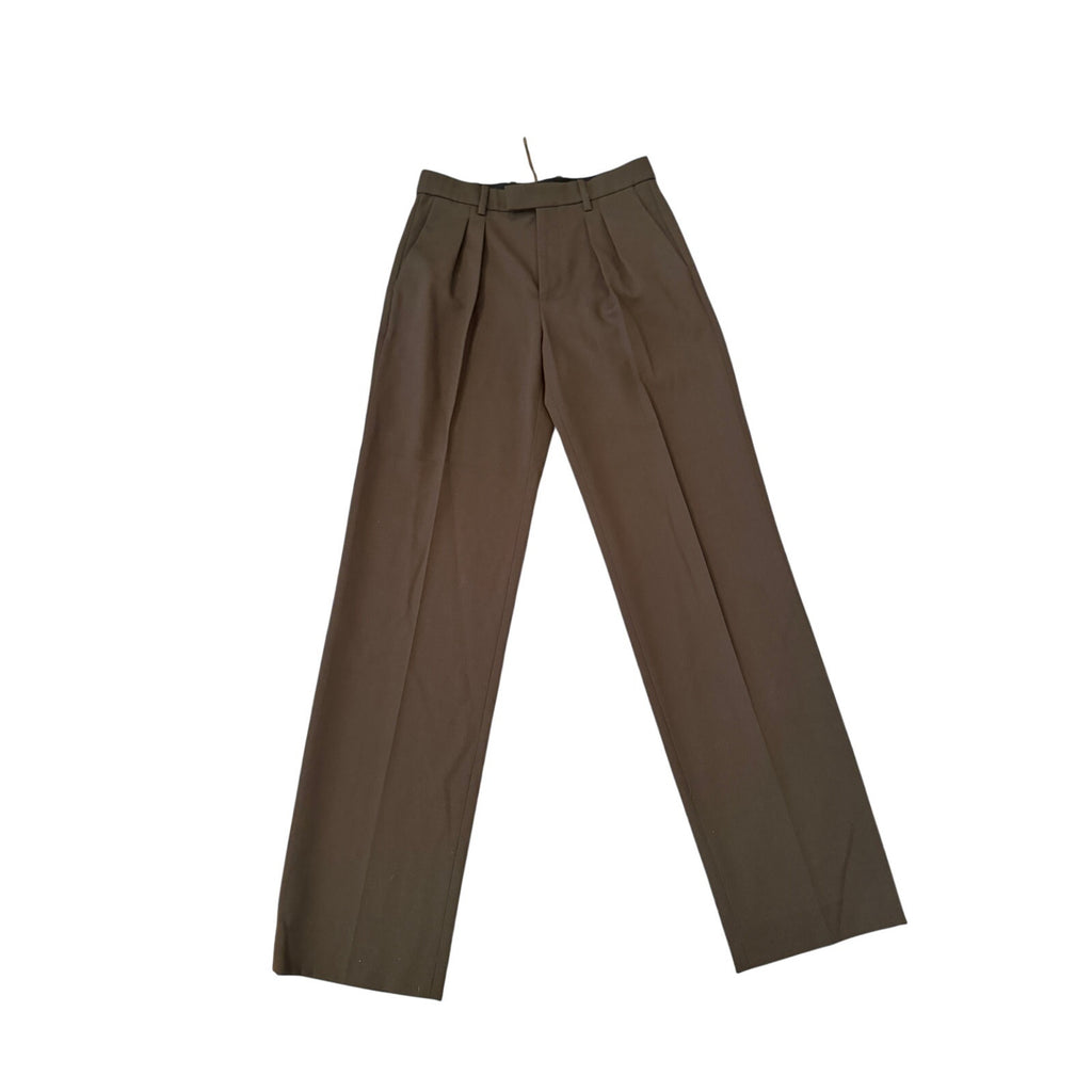 Nili Lotan Chocolate Brown Alphonse Pleated Pants Size 2