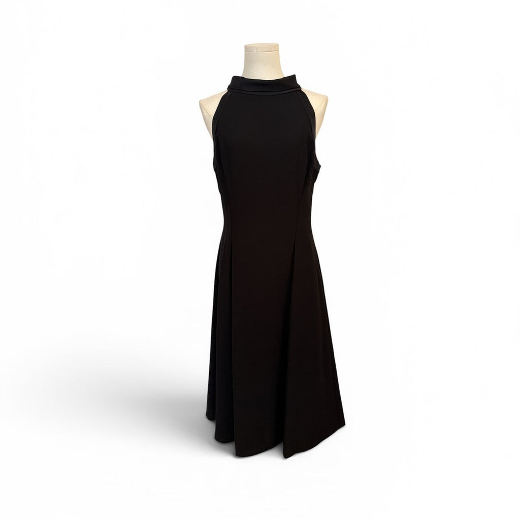 Brooks Brothers Black Satin Sleeveless Dress NWT Size 8