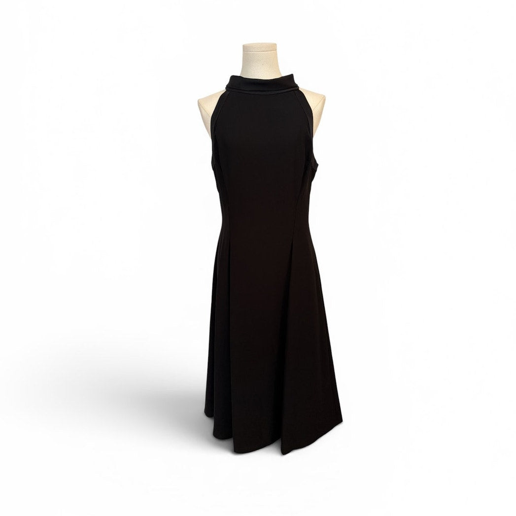 Brooks Brothers Black Satin Sleeveless Dress NWT Size 8