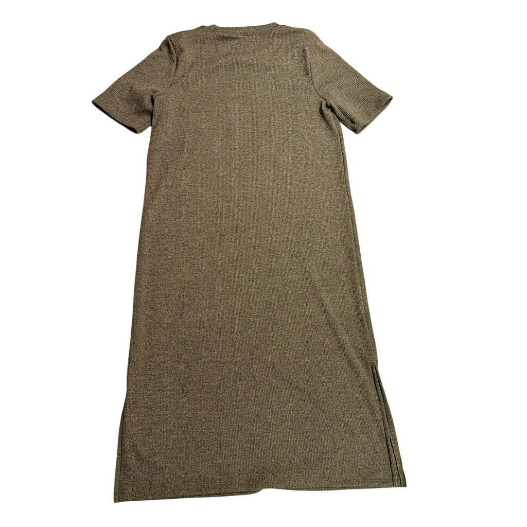Madewell Olive Heather T-Shirt Midi Dress Small