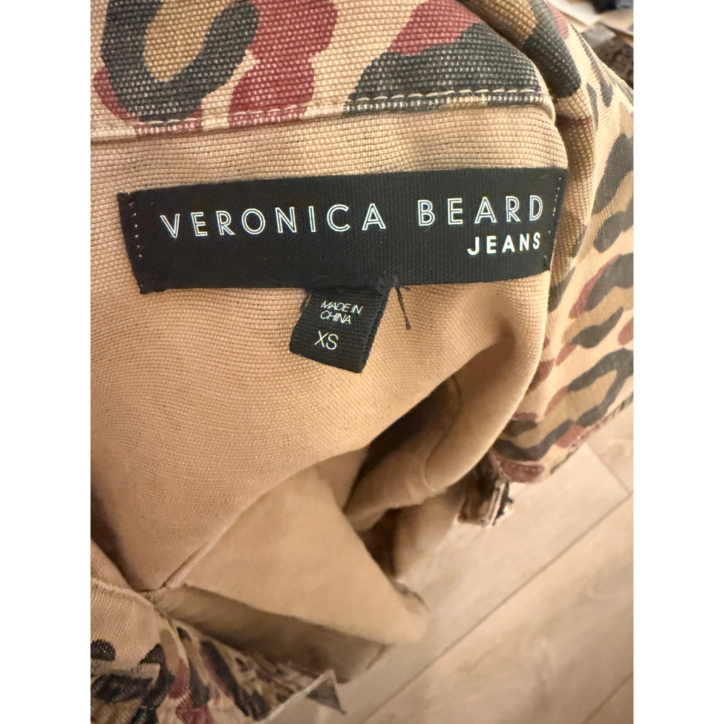 Veronica Beard Beige Leopard Print Mercer Blazer XS