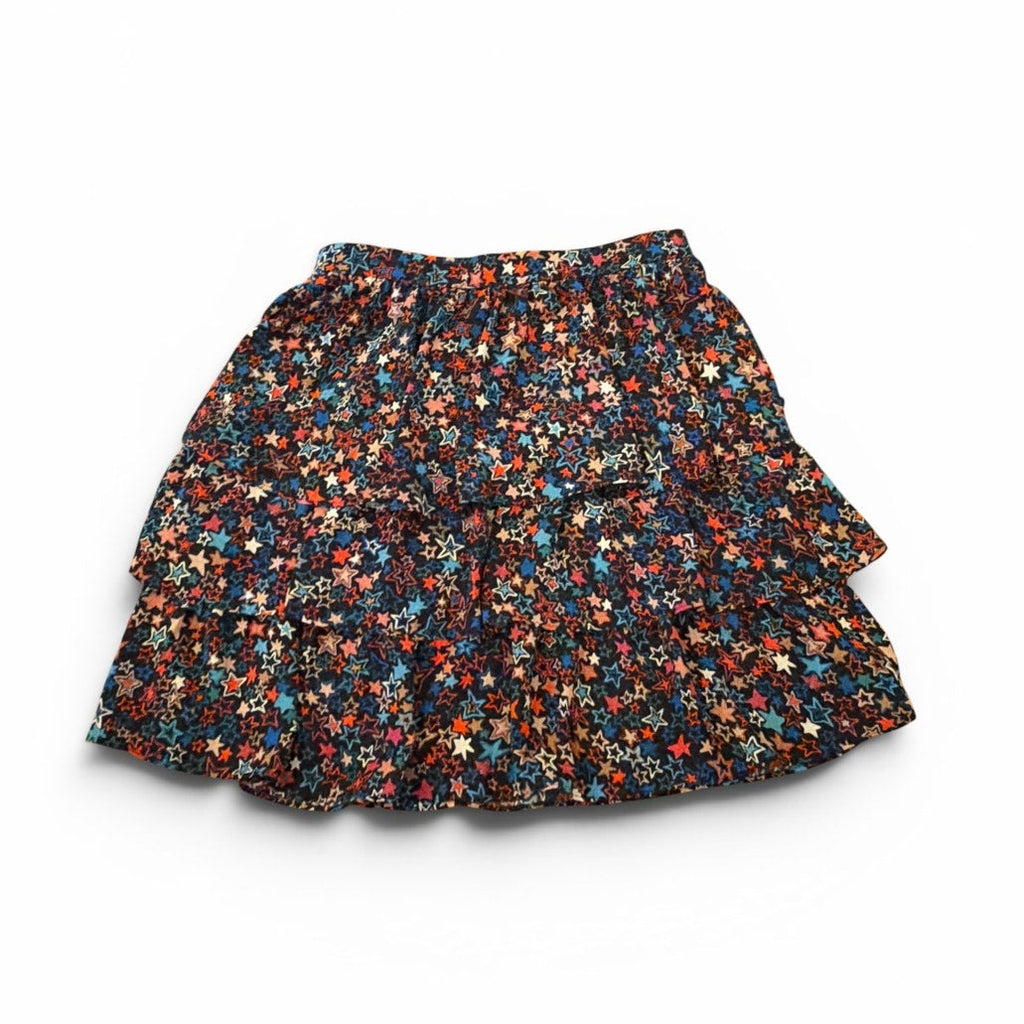 J.Crew Black Kaleidoscope Star Tiered Skirt Size XS