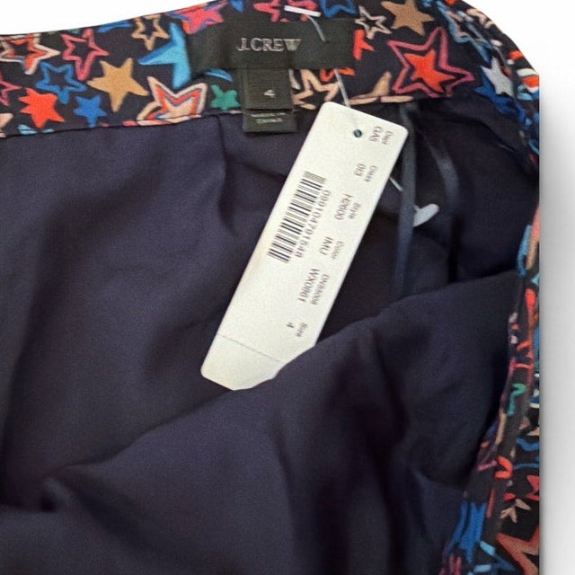 J.Crew Black Kaleidoscope Star Tiered Skirt Size XS