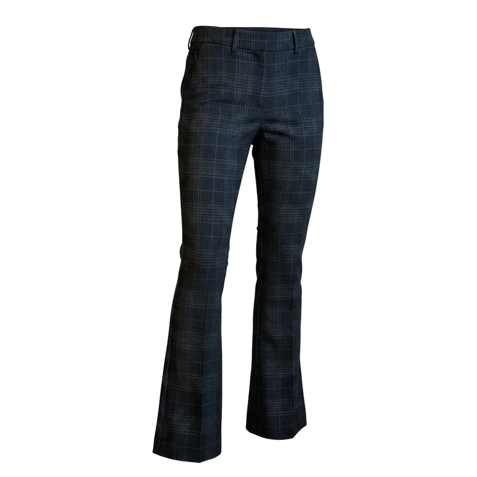 Checkered dress pants on a white background