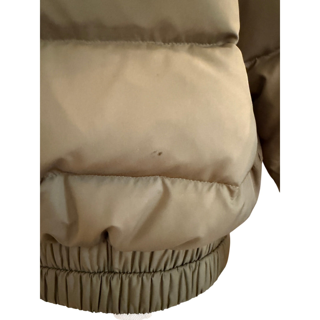Theory Earthy Green Stand-Up Collar Zip Coat - S