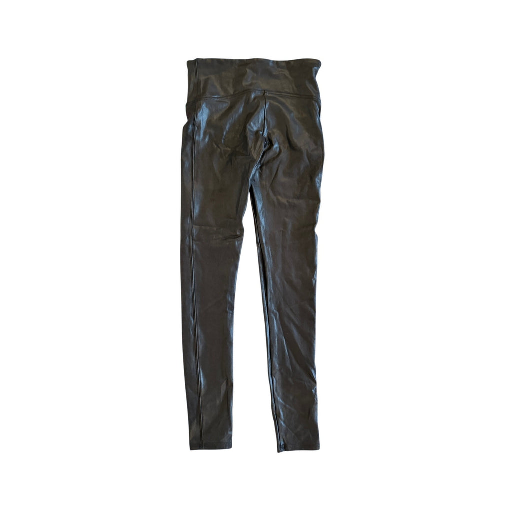 Spanx Black Faux-Leather Leggings High-Rise - NWT - Medium