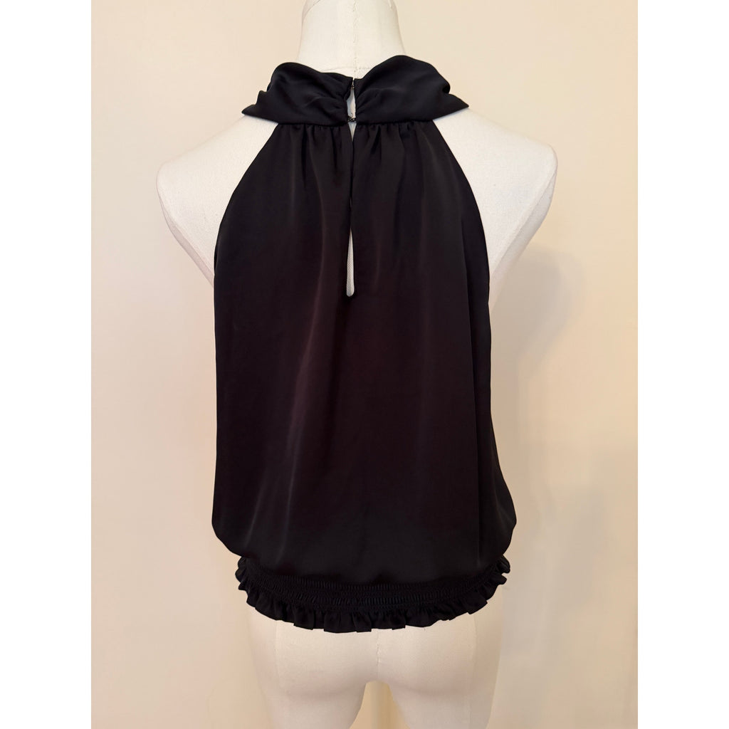 Ramy Brook New York Black Smock Waist Top - S/P