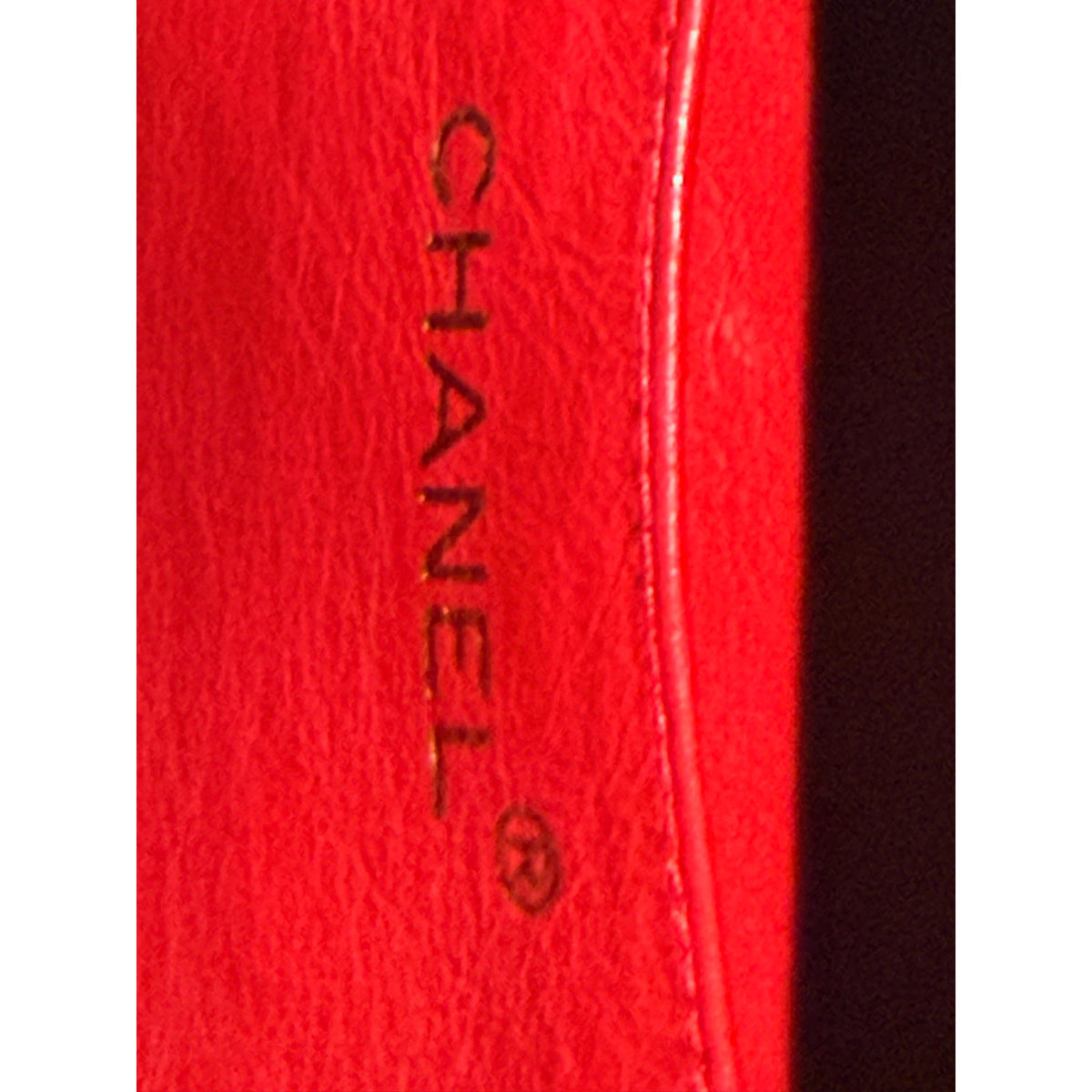 Chanel Vintage Red Suede Quilted Box Shoulder Bag Gold HW