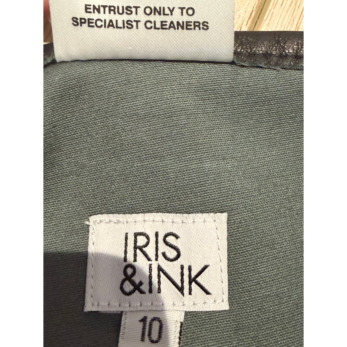 Iris & Ink Black Lambskin Stretch-Leather Leggings IT38/US6