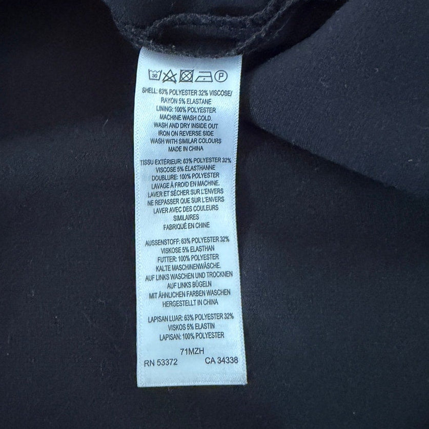 French Connection Black Fit-and-Flare Dress - US 6 / UK 10