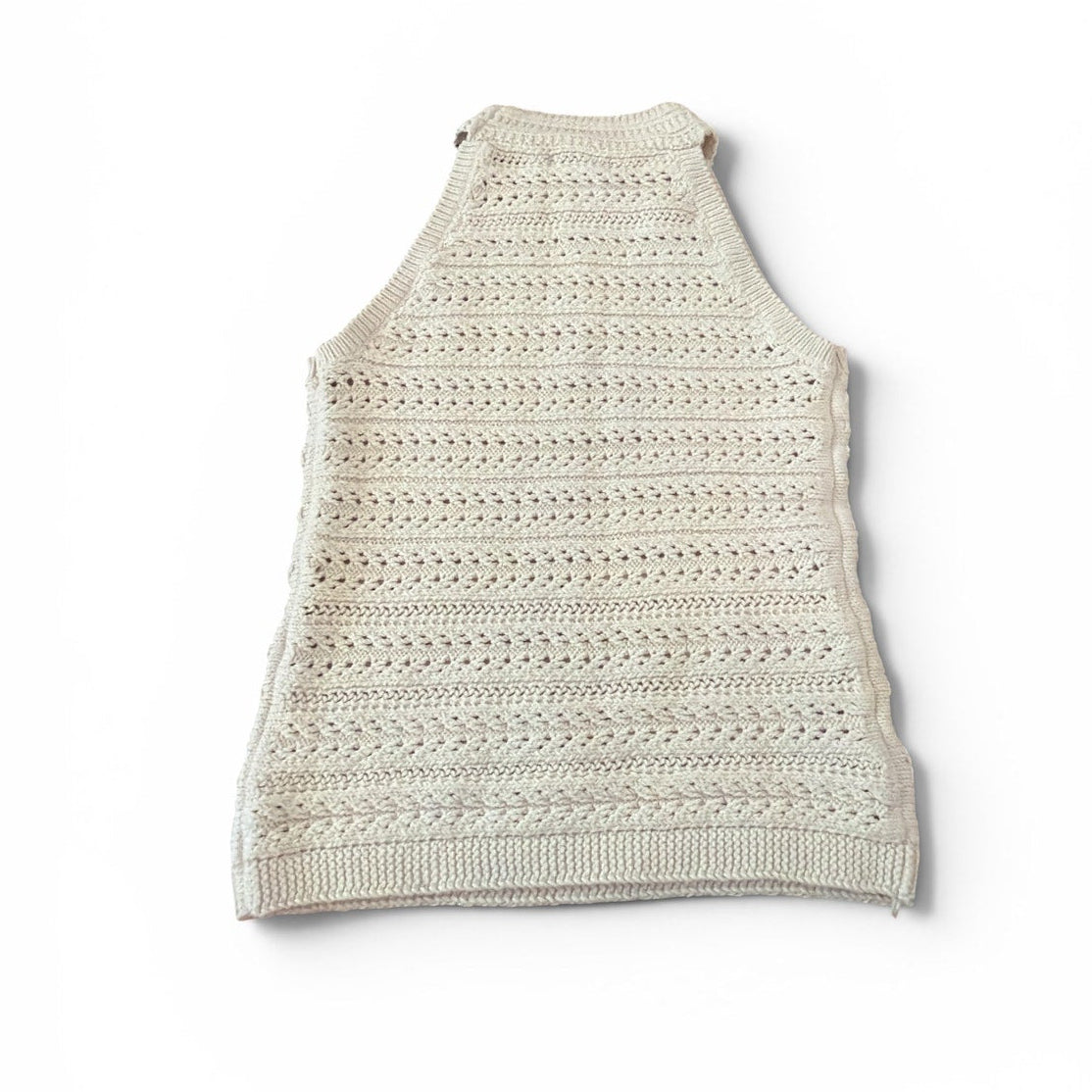 Banana Republic Cream Open Weave Vest - Medium