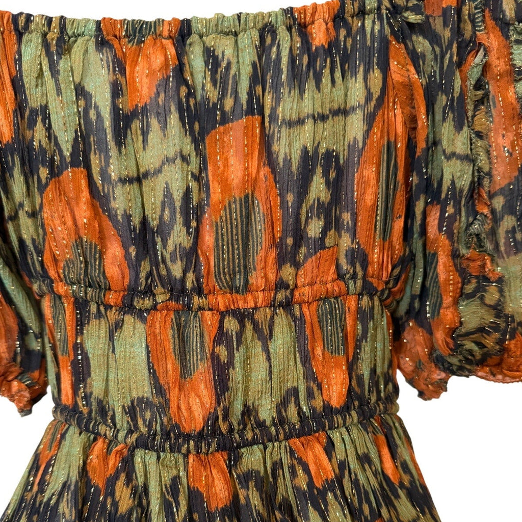 Ulla Johnson Multicolor Ikat Medha Blouse Size 6