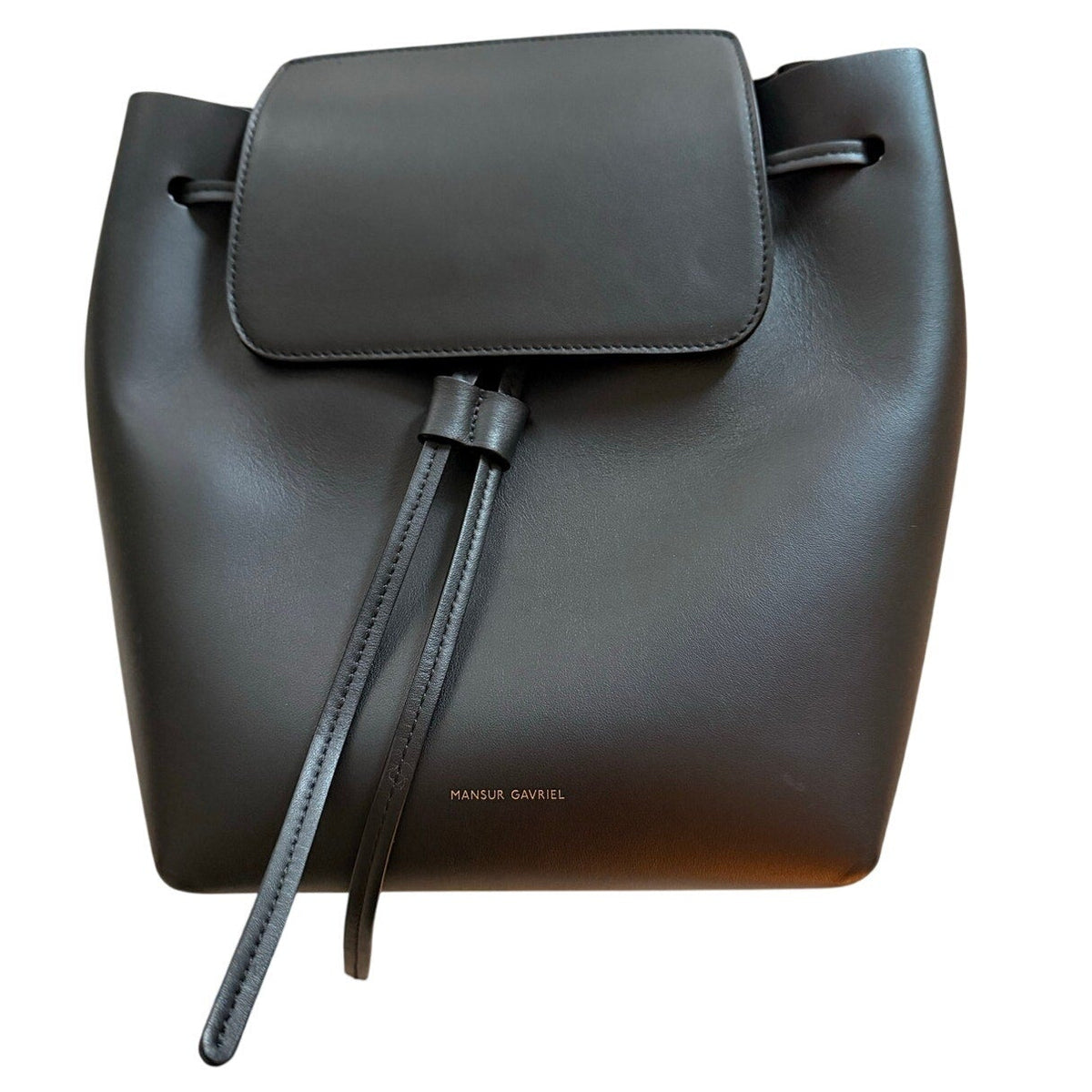 Mansur Gavriel Mini Backpack Black Italian Leather