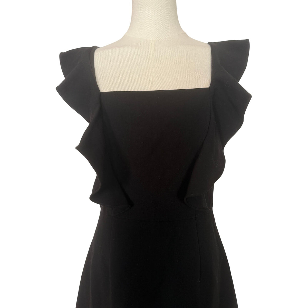French Connection Black Fit-and-Flare Dress - US 6 / UK 10