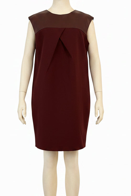 Banana Republic Burgundy BR Monogram Dress Size 2