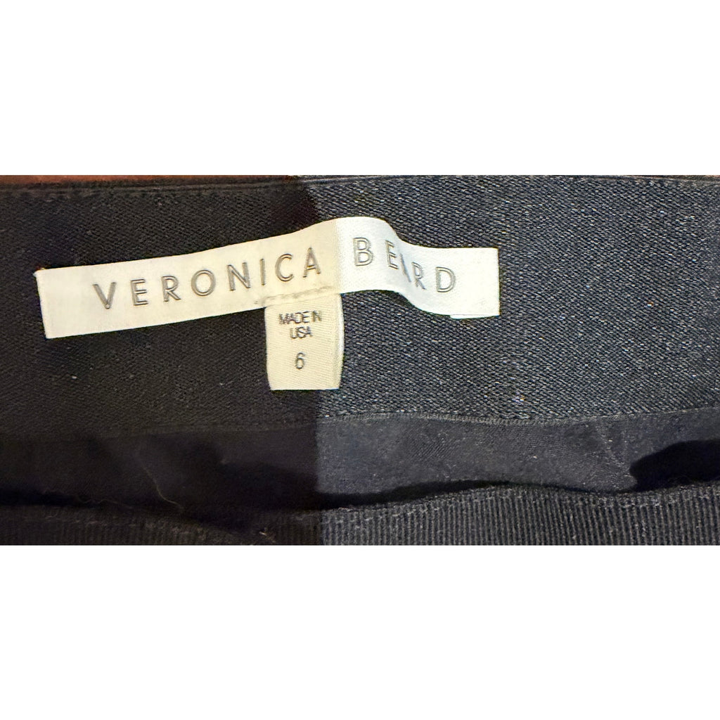 Veronica Beard Black Tailored Cropped Pull-On Pants Size 6