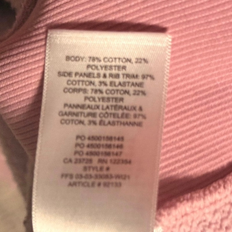 TNA Aritzia Cozy Fleece Boyfriend Hoodie Soft Pink XL