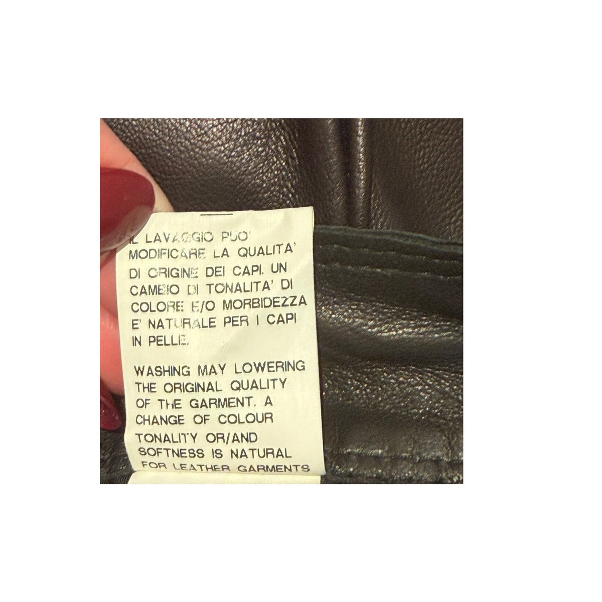 re.set Black Leather Pleated Skirt Size IT 46 (US 10) Made in Italy