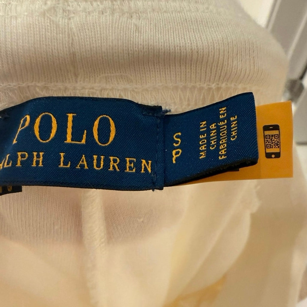 Polo Ralph Lauren White Cotton-Blend Joggers Size S