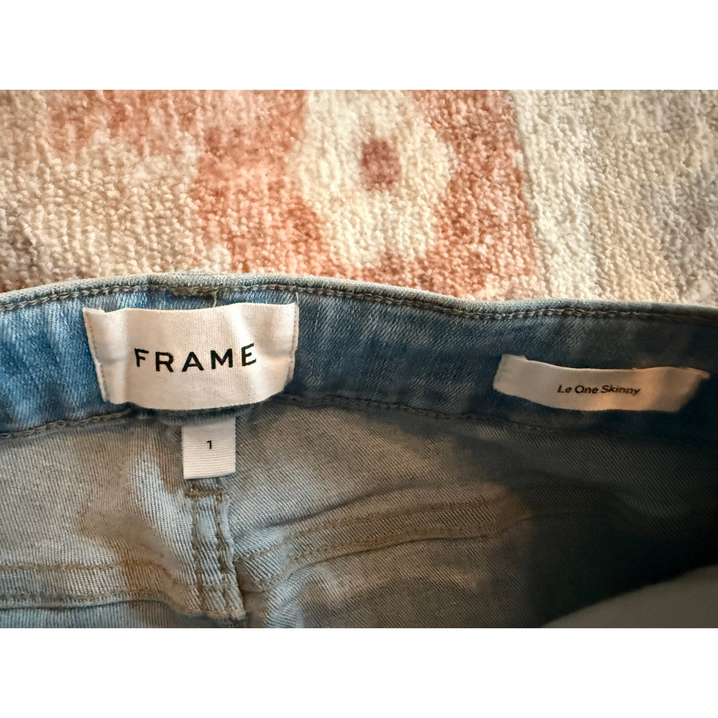 Frame Caspio Blue Le One Skinny Jeans Size 1 (Flex Fits 25-29)