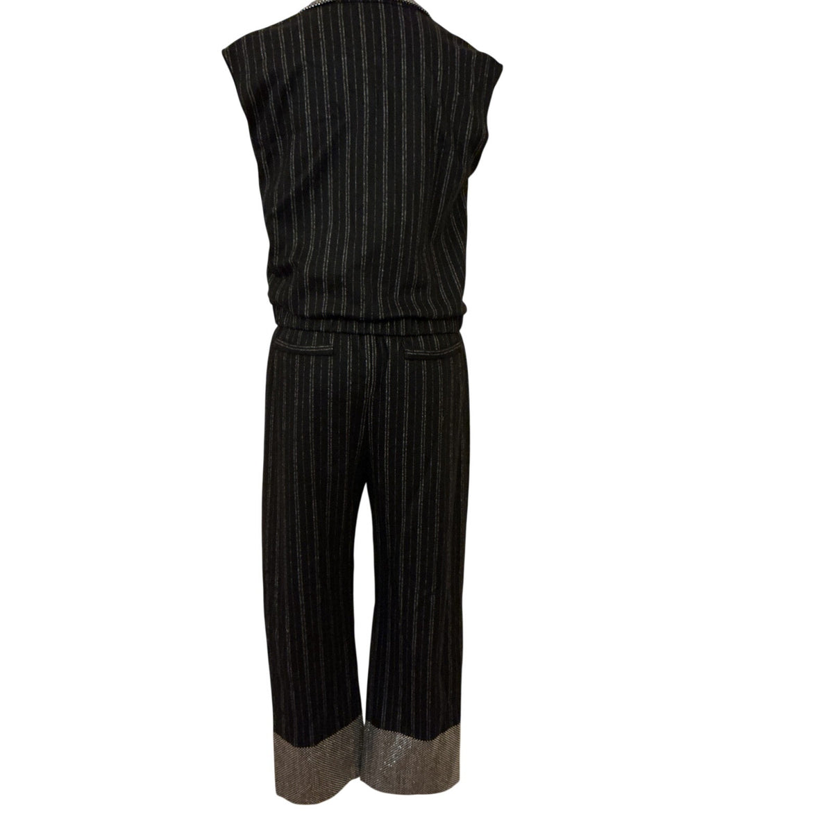 Emporio Armani Jumpsuit w/Small Rhinestone Collar & Hem - EU 40/US 4