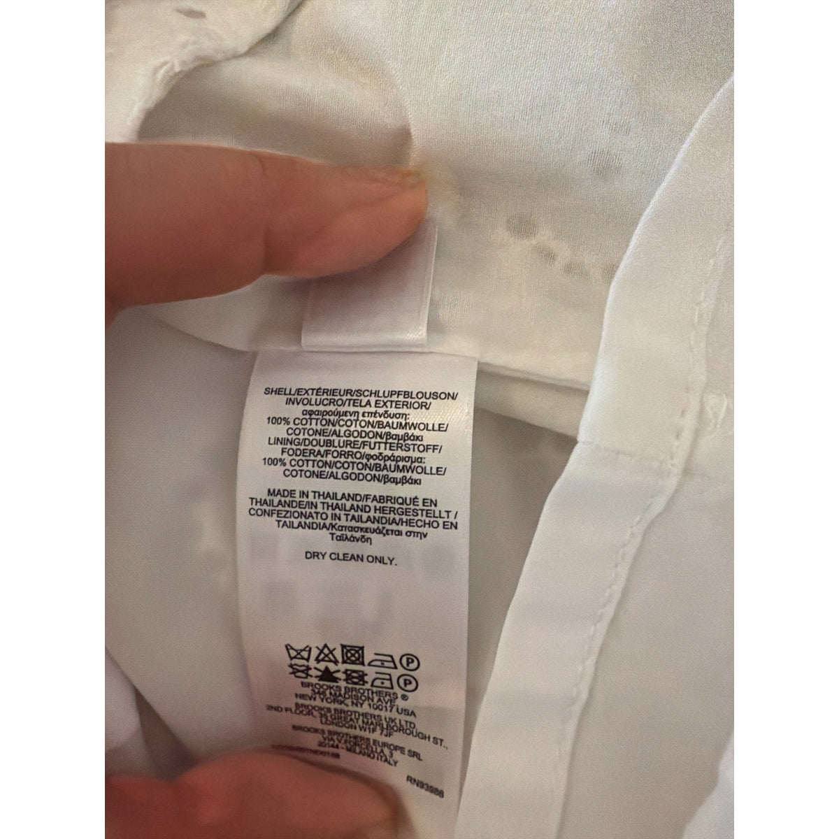Brooks Brothers White Red Fleece Eyelet Dress NWT Size 8