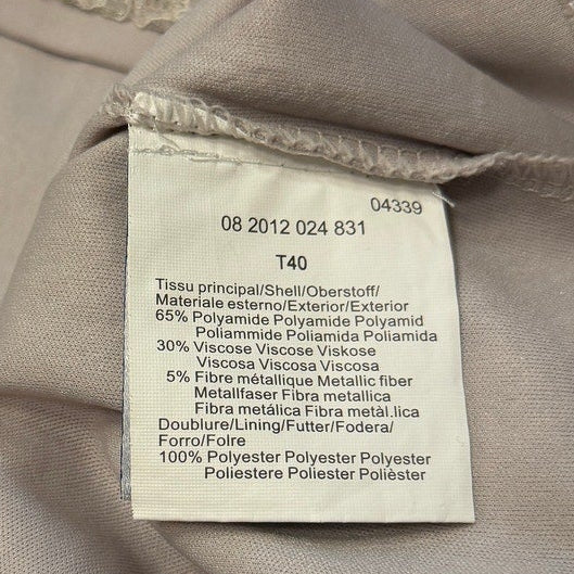 Ici Et Maintenant Silver Sleeveless Shift Dress Size 40 (US 4)