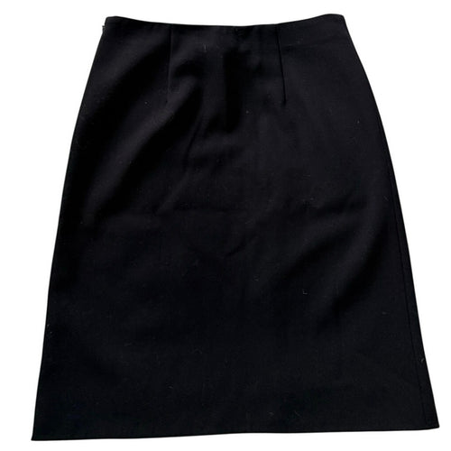 3.1 Phillip Lim Wool Pencil Skirt Lamb Trim Silk Lined - 2