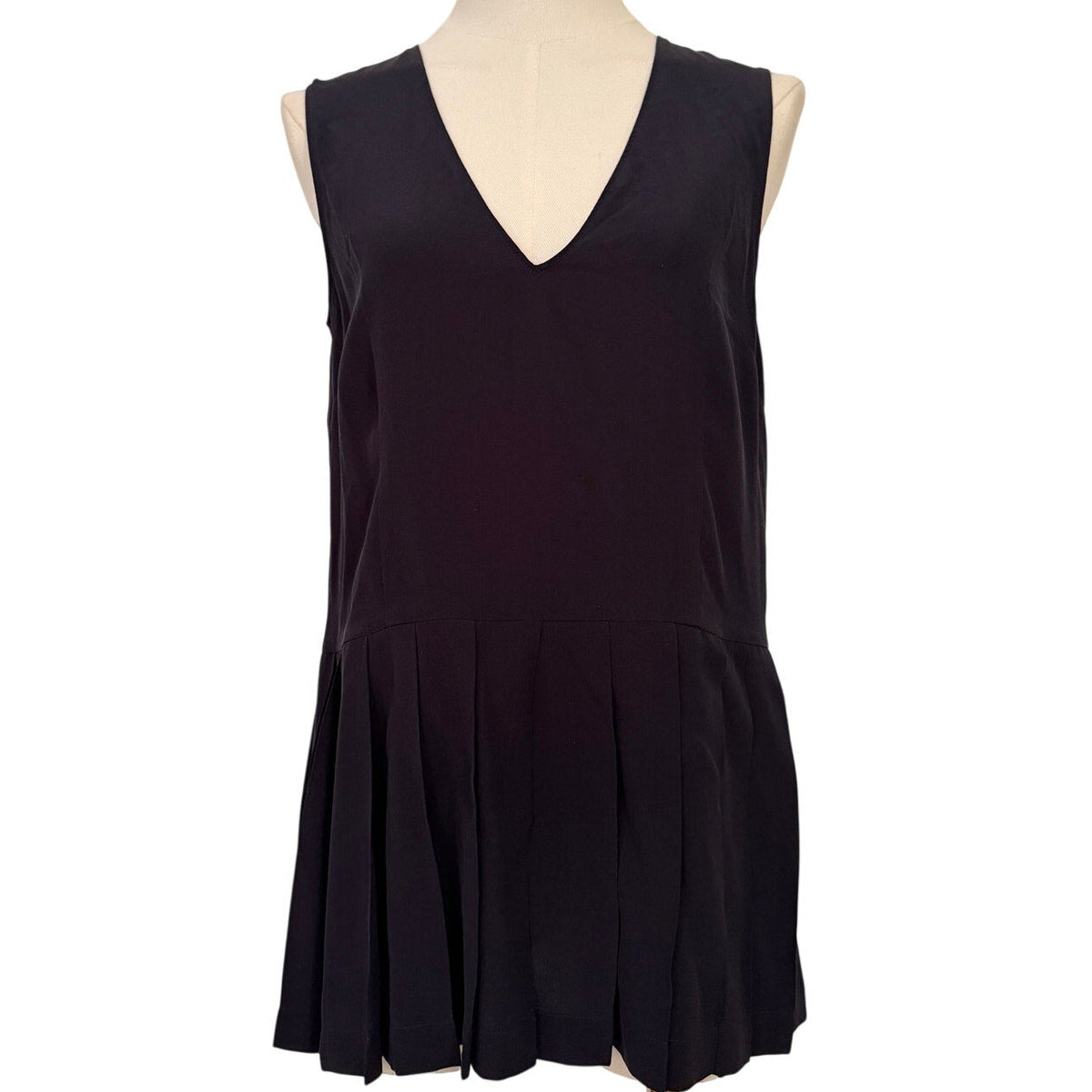 Marni Black Silk Tunic Blouse EU 38 (US 4-6)