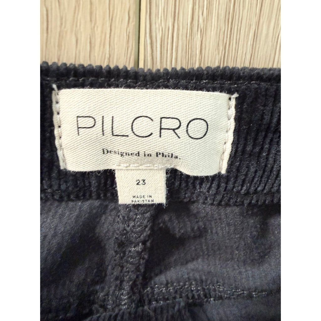 Pilcro Anthropologie The Icon Black Cord Flare Pants 23