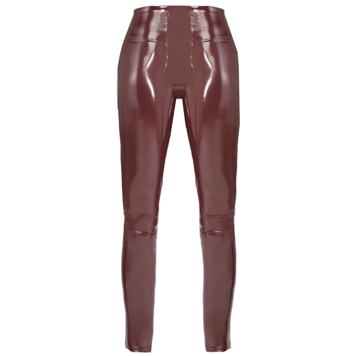SPANX Faux Patent Leather Leggings Ruby - Medium Petite