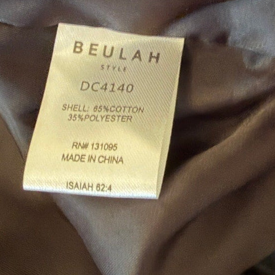 Beulah Style Cotton-Poly Bomber Blazer One Size