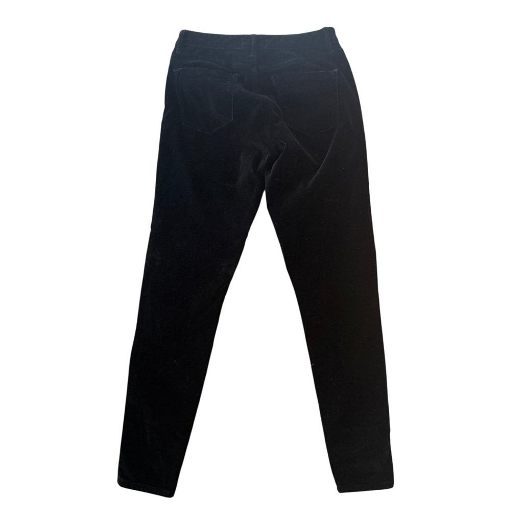 Reiss Black Velvet Skinny Pants Size 28