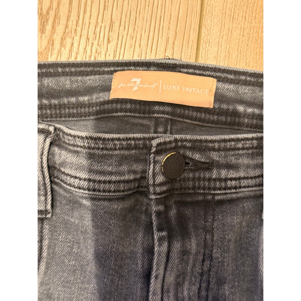 7 For All Mankind Luxe Vintage Front Seam Slim Jean Sz 28