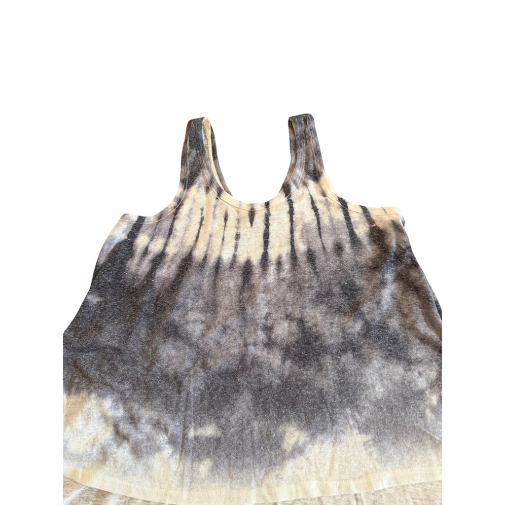 Soprano Blue-Grey Shibori Tie-Dye Tank Top XS