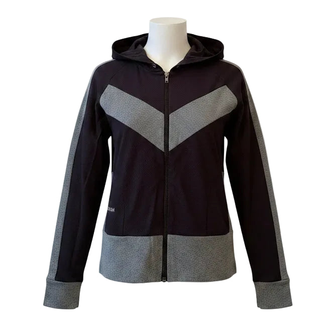 Bodyism Black & Grey Performance Zip Jacket Activewear M
