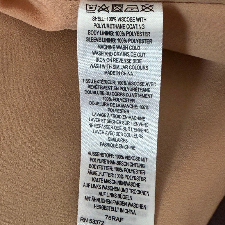 French Connection Burgundy Motorcycle Jacket Blazer US 8