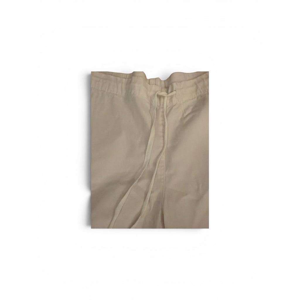 Velvet Ivory White Sailor Style Wide Leg Crop Pants S