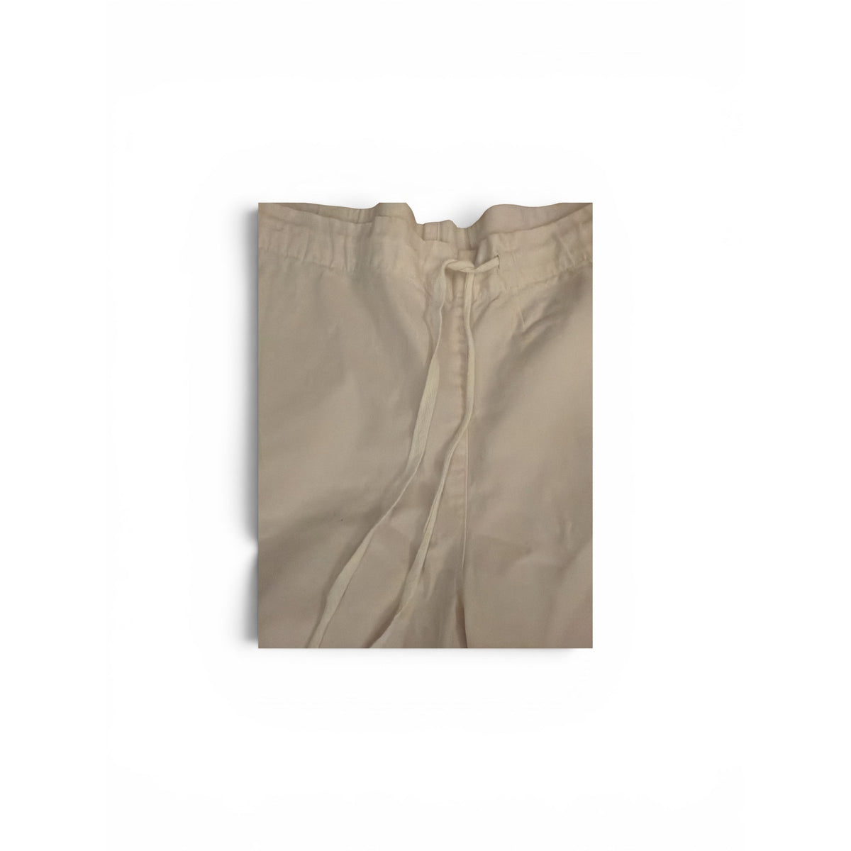 Velvet Ivory White Sailor Style Wide Leg Crop Pants S