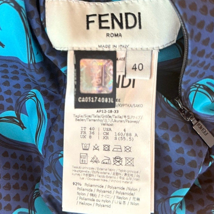 Fendi Monster Eye Down Hooded Puffer IT 40 / US 4