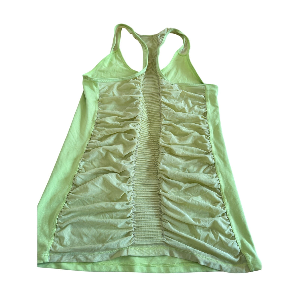 Lululemon Athletica Top Chartreuse Sheer Racerback - S