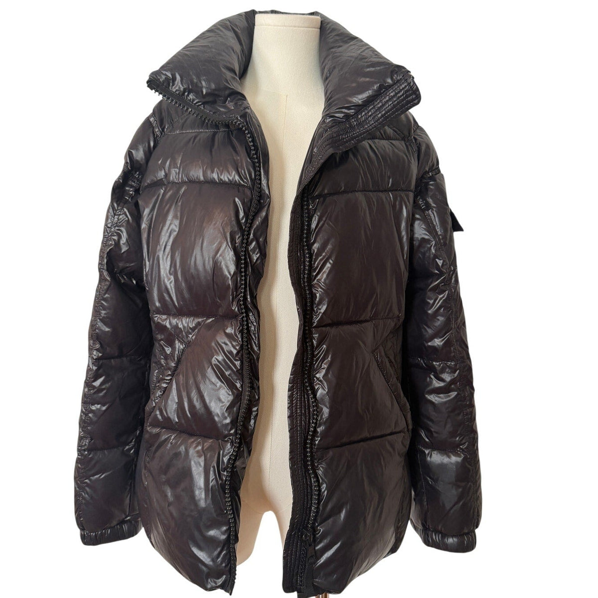 S13 New York Black Nylon Coat - L