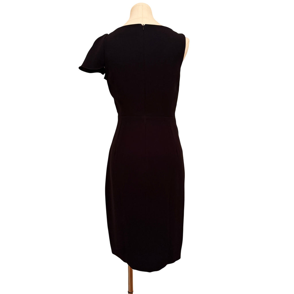 Max Mara Pianoforte Black Crepe Dress - US 4