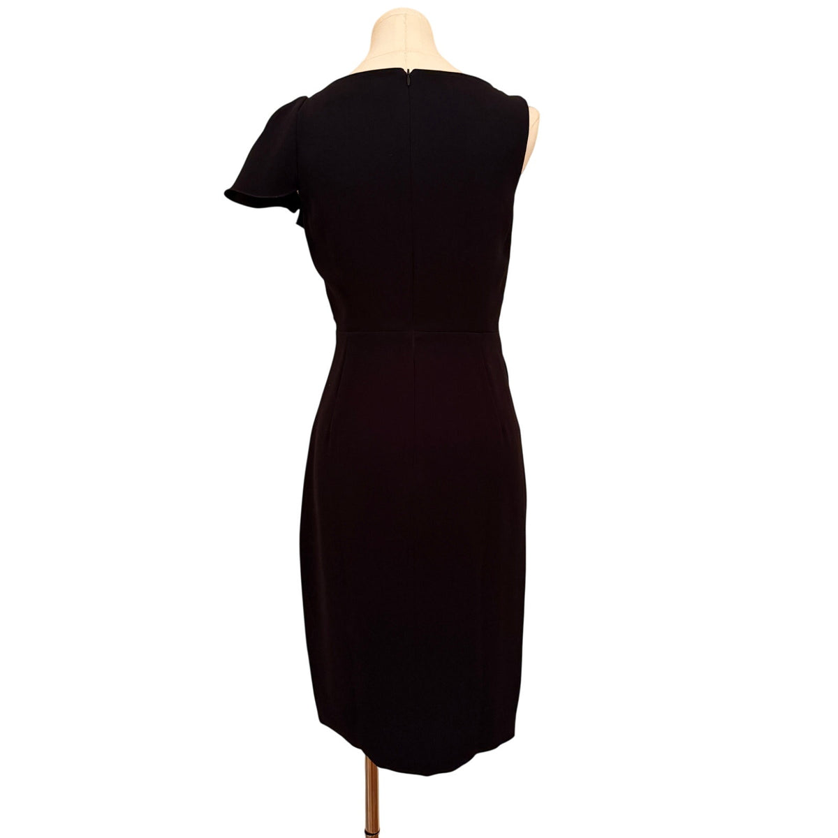 Max Mara Pianoforte Black Crepe Dress - US 4